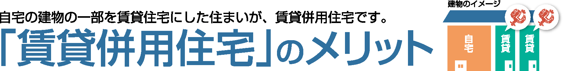 「賃貸併用住宅」のメリット